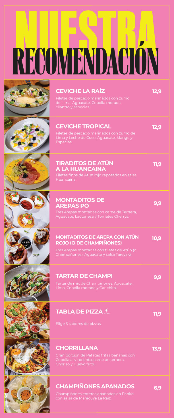 Carta tapas